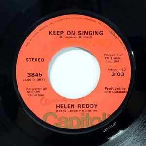 Helen Reddy 45 Keep On Singing / You're My Home on Capitol VG+ Rock